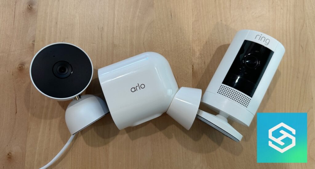 Nest, arlo and ring cameras