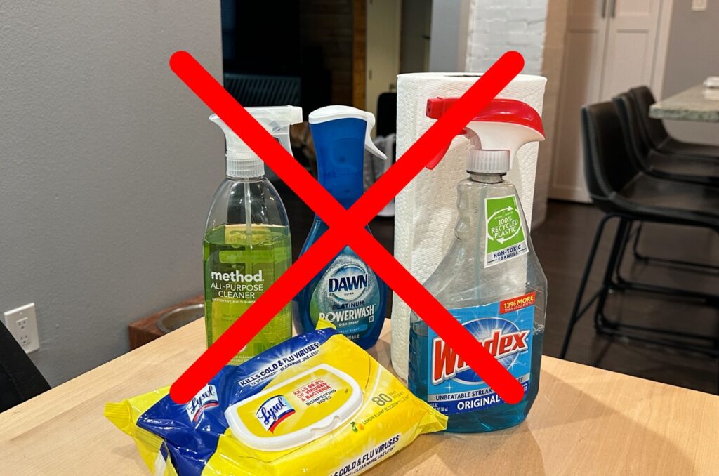 Cleaning products to avoid