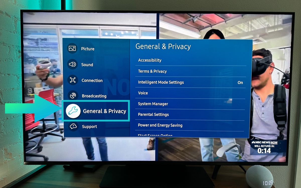 Select General & Privacy