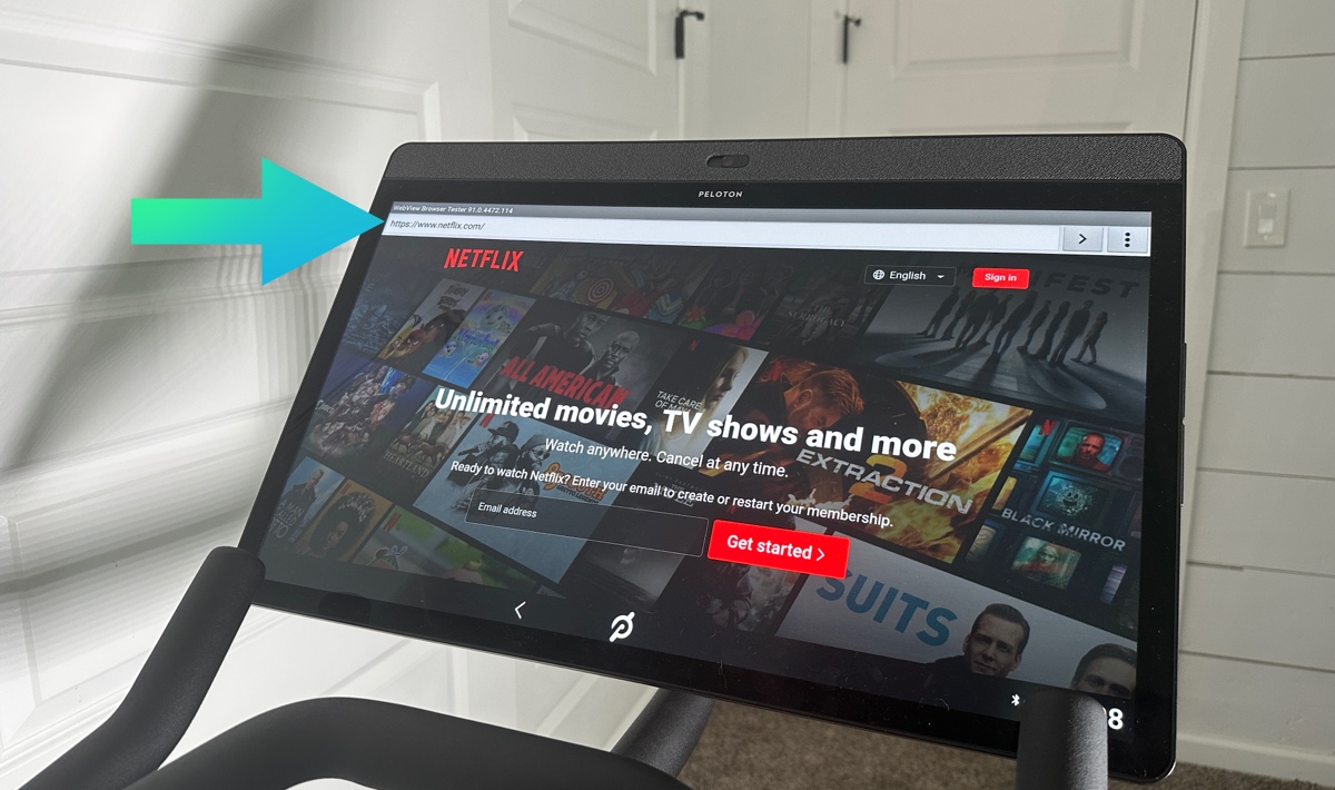 Netflix on Peloton